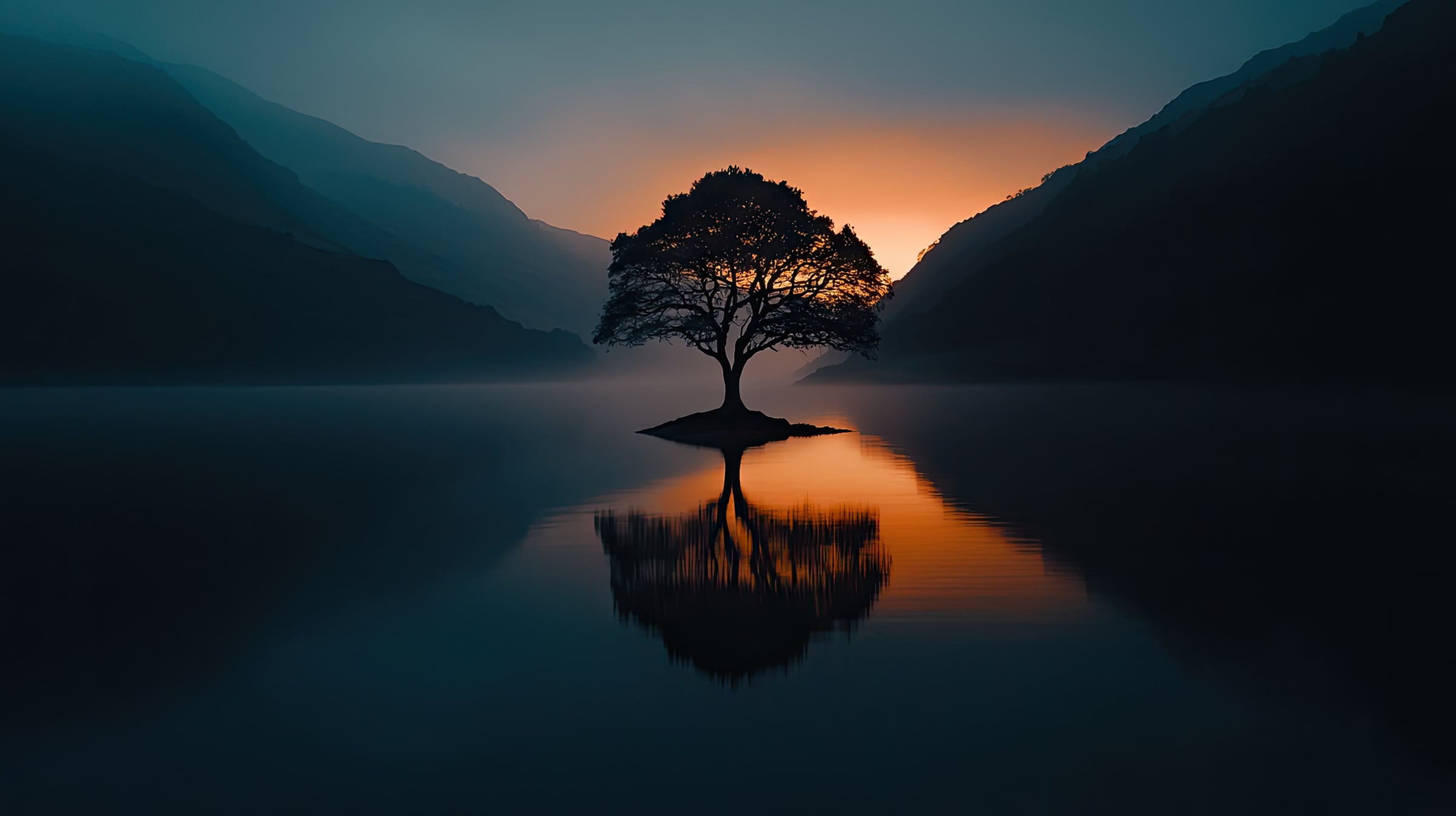 Calm tranquil sanctuary space for nervous system rest